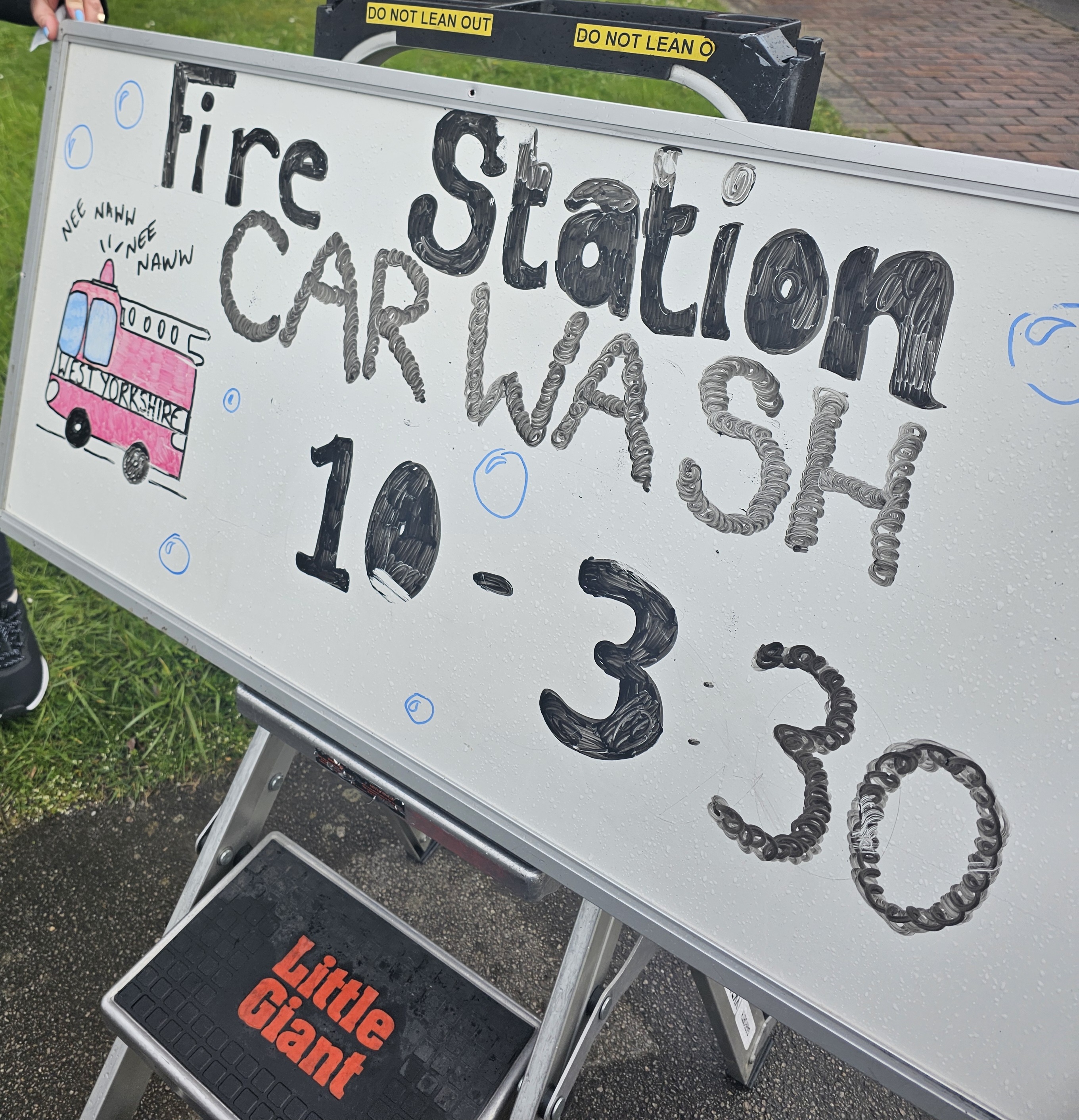 Garforth Fire Station runs car wash for Fire Fighters Charity